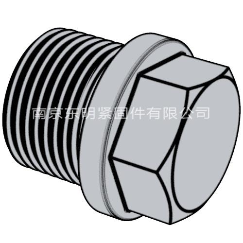 DIN 910 - 2012 帶肩的外六角螺旋塞.重載圓柱螺紋 （標(biāo)準(zhǔn)型）